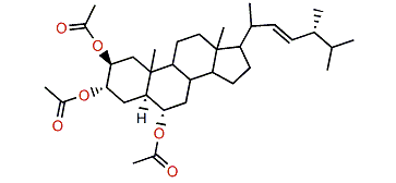 (E22,28S)-28-Methyl-5a-cholest-22-en-2b,3a,6a-triol triacetate